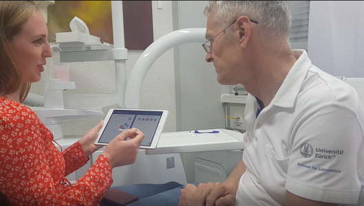 Example pic of a digitally supported orofacial pain consultation